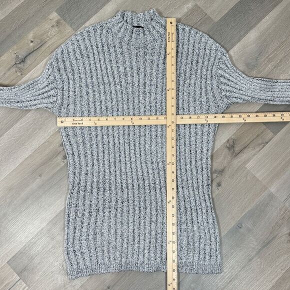 INC International Concepts Bell Sleeve Mock Neck Tunic Sweater Grey Fleck XL - Picture 12 of 14